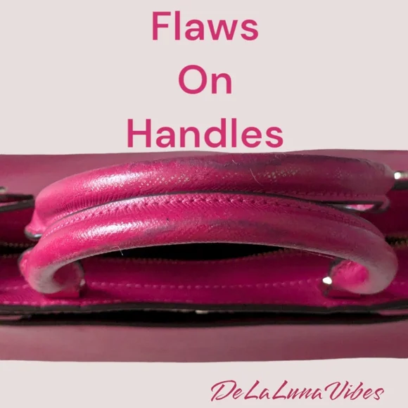 Kate Spade New York Medium Satchel Handbag in Fuchsia - Picture 6 of 16